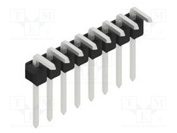 Connector: pin strips; pin header; male; PIN: 8; 2.54mm; THT; 1x8