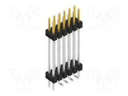Connector: pin strips; pin header; male; PIN: 12; 2.54mm; SMT; 2x6