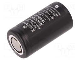 Re-battery: Li-Ion; 18350; 3.7V; 1200mAh; Ø18.3x35mm; 10A