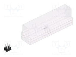 Connector: pin strips; pin header; male; PIN: 4; 2.54mm; SMT; 2x2