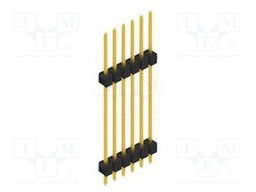 Connector: pin strips; pin header; male; PIN: 6; 2.54mm; THT; 1x6