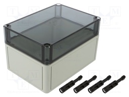 Enclosure: multipurpose; X: 130mm; Y: 180mm; Z: 111mm; TK PS; grey