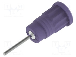 Connector: 4mm banana; socket; 36A; violet; nickel plated; 44.5mm