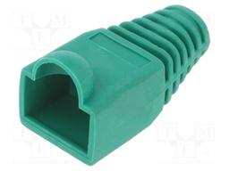 RJ45 plug boot; green