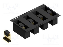 Connector: pin strips; pin header; male; PIN: 12; 2.54mm; SMT; 2x6