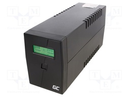 Power supply: UPS; 298x101x142mm; 360W; 600VA; 4.3kg; 7mAh; 50÷60Hz