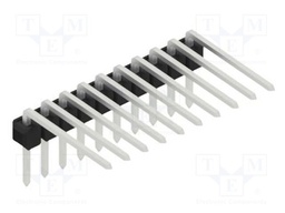 Connector: pin strips; pin header; male; PIN: 10; 2.54mm; THT; 1x10
