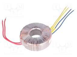 Transformer: toroidal; 100VA; 230VAC; 19V; 19V; 2.63A; 2.63A; 1.1kg