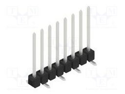 Connector: pin strips; pin header; male; PIN: 8; 2.54mm; SMT; 1x8