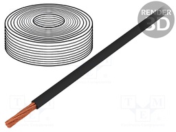 Mains cable; black; 30m; Application: car installations; 5mm; 8AWG