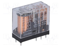 Relay: electromagnetic; DPDT; Ucoil: 48VDC; 5A/250VAC; 5A/30VDC