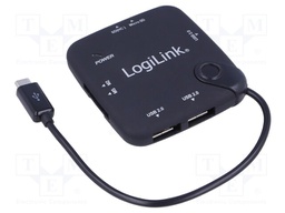 Hub USB; OTG,USB 1.1,USB 2.0; M2,MS,MS Duo,MS Pro,SD,SD Micro