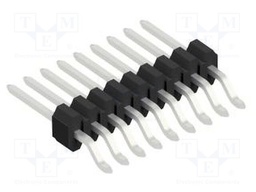 Connector: pin strips; pin header; male; PIN: 9; 1.27mm; SMT; 1x9