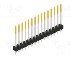 Connector: pin strips; pin header; male; PIN: 15; 2.54mm; THT; 1x15