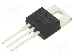 Diode: rectifying; THT; 1kV; 5Ax2; TO220AB
