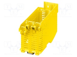 Enclosure base; yellow; UL94V-0; ME-IO 56,4; X: 82.85mm; Y: 120.6mm