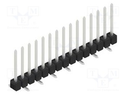 Connector: pin strips; pin header; male; PIN: 15; 2.54mm; SMT; 1x15