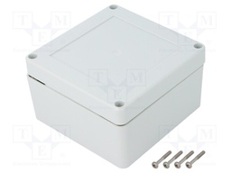 Enclosure: multipurpose; X: 105mm; Y: 105mm; Z: 60mm; ZP; light grey