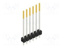 Connector: pin strips; pin header; male; PIN: 6; 2.54mm; THT; 1x6