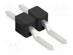 Connector: pin strips; pin header; male; PIN: 2; 2.54mm; SMT; 1x2