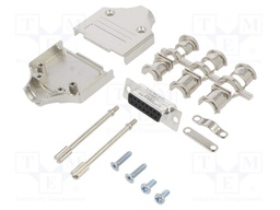 D-Sub; PIN: 15; female; shielded; straight; soldering; for cable