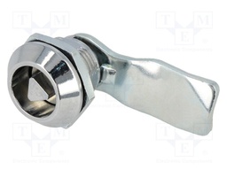 Lock; zinc and aluminium alloy; 21mm; chromium