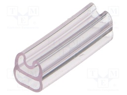 Markers for cables and wires; PVC; transparent; leaded; -40÷80°C