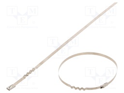 Cable tie; L: 260mm; W: 4.6mm; stainless steel AISI 304; 445N