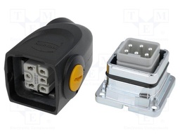 Connector: HAN; male + female; plug + socket; Han-Yellock 10