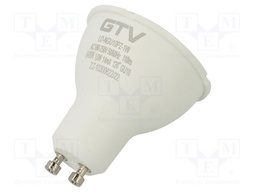 LED lamp; cool white; GU10; 230VAC; 110lm; 1W; 120°; 6400K