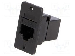 Coupler; SLIMS; Cat: 5e; Layout: 8p8c; RJ45 socket,both sides; 29mm