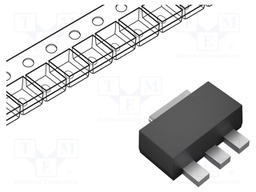IC: voltage regulator; linear,fixed; 12V; 0.1A; SOT89; SMD; ±2%