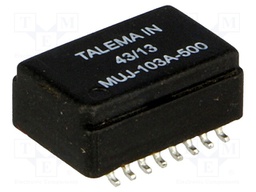 Transformer: speaker; Mounting: SMD; Trans: 1: 1: 2: 2