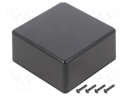 Enclosure: multipurpose; X: 80mm; Y: 80mm; Z: 40mm; TW; ABS; black