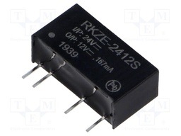 Converter: DC/DC; 2W; Uin: 21.6÷26.4V; Uout: 12VDC; Iout: 167mA; SIP7