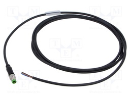Cable: for sensors/automation; M8; PIN: 3; straight; 2m; plug; 60VDC