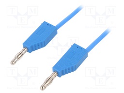Test lead; PVC; 2m; blue; 32A; 60V; Cond.cross sec: 2.5mm2