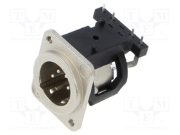 CHASS. CON. MALE 4POLE H W/M3