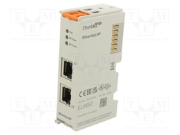 Industrial module: communication; RJ45 x2; -25÷60°C; IP20