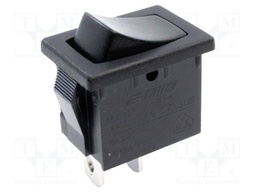 ROCKER; SPST-NO; Pos: 2; ON-(OFF); 8A/250VAC; black; none; -30÷65°C