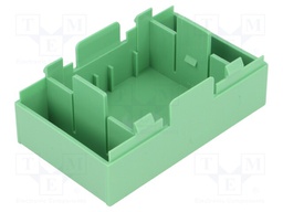 Enclosure: for DIN connectors; green; 45mm