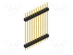 Connector: pin strips; pin header; male; PIN: 11; 2.54mm; THT; 1x11