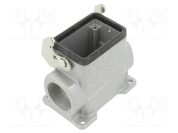 Enclosure: for HDC connectors; C146; size E6; with latch; high
