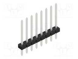 Connector: pin strips; pin header; male; PIN: 8; 2mm; THT; 1x8; 100V