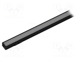 Profiles for LED modules; black; L: 1m; PDS4-PLUS; aluminium