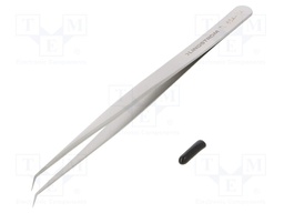 Tweezers; 140mm; for precision works; Blades: curved