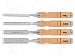Kit: chisels; wood; 6mm,12mm,18mm,24mm; 4pcs.