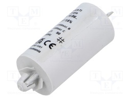 Capacitor: motors, run; 4uF; 425VAC; Ø28x55mm; -25÷85°C; ±5%