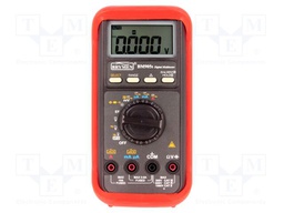 Digital multimeter; LCD (6000); 5x/s; VDC: 600m/6/60/600/1000V