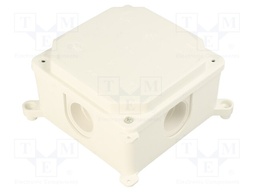 Enclosure: junction box; X: 103mm; Y: 103mm; Z: 60mm; wall mount